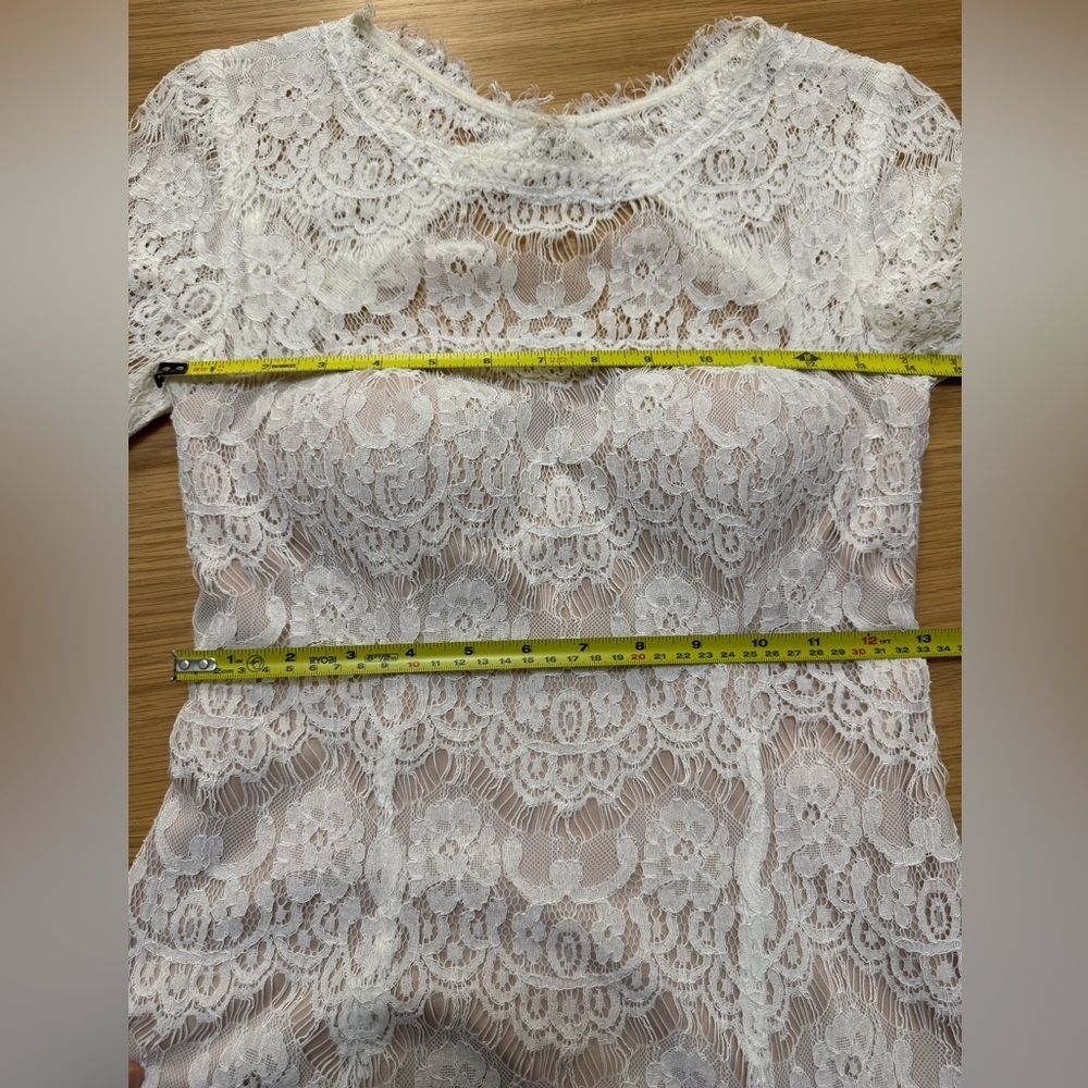 Betsy & Adam Lace Fit & Flare Dress - Size 2 - Picture 10 of 13